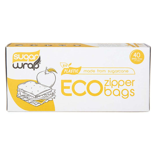 Sugarwrap Eco Zipper Bags 40 Pack - Small - L'Organic