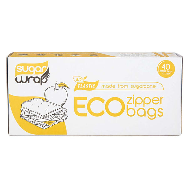 Sugarwrap Eco Zipper Bags 40 Pack - Small - L'Organic
