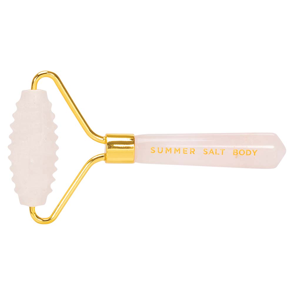 Summer Salt Body Spiky Crystal Facial Roller - Rose Quartz - L'Organic