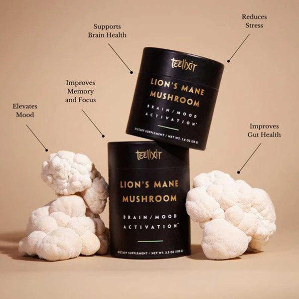 Teelixir Lion's Mane Mushroom Powder - 50g - L'Organic
