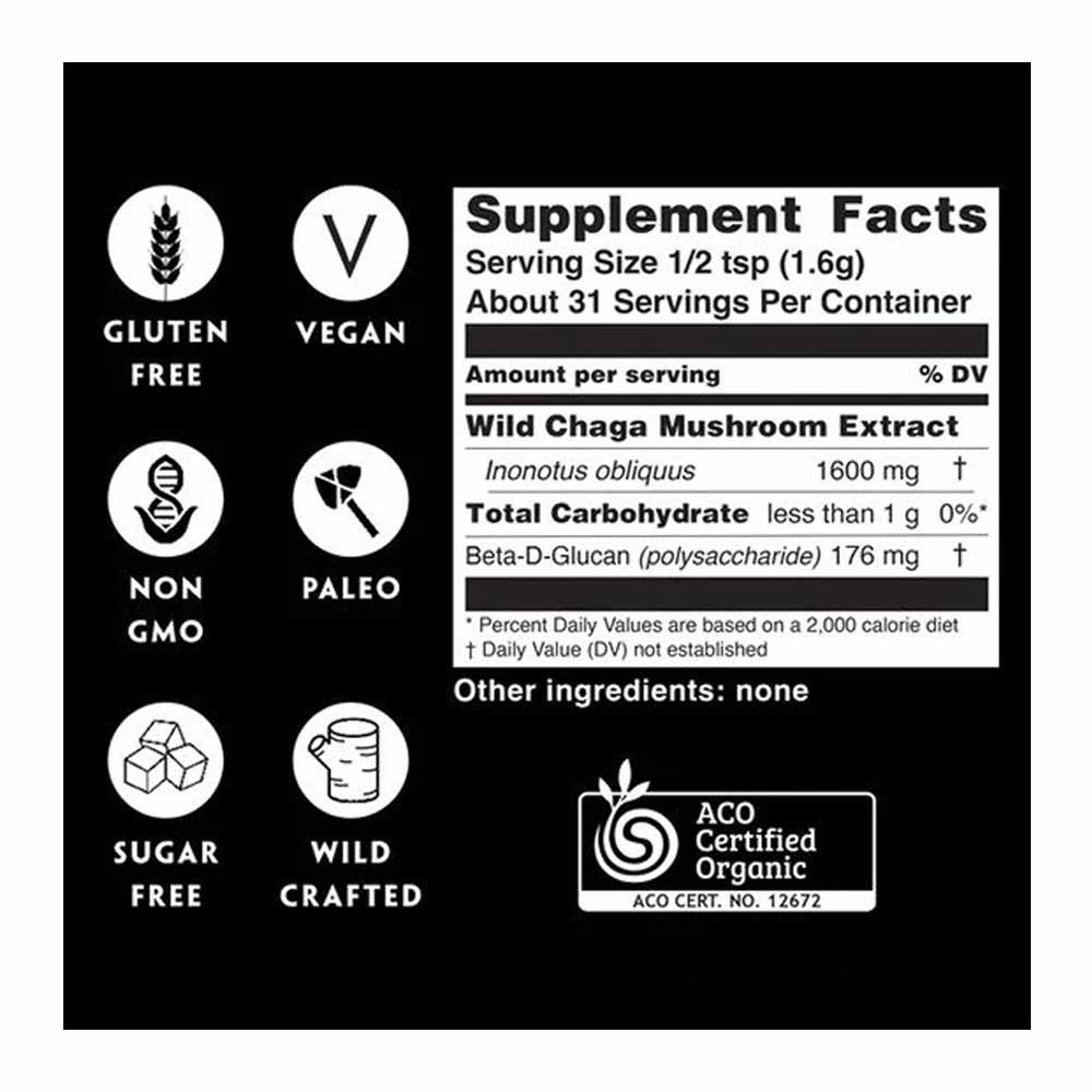 Teelixir Organic Chaga Mushroom - 100g - L'Organic