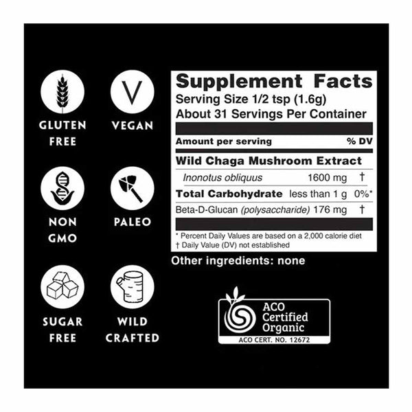 Teelixir Organic Chaga Mushroom - 100g - L'Organic