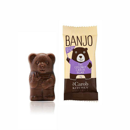 The Carob Kitchen - Banjo The Vegan Coconut Carob Bear 15g - L'Organic