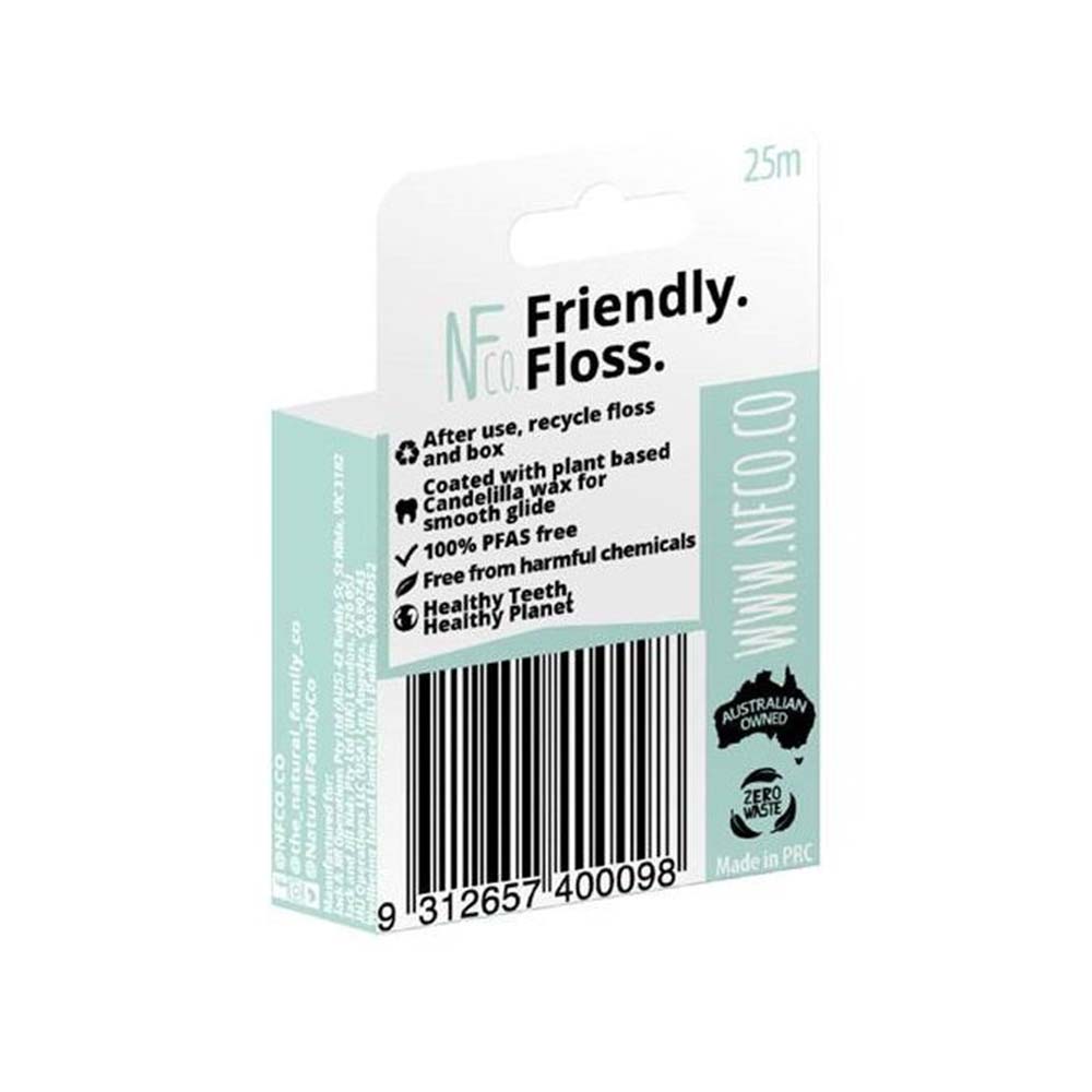 The NFco. Recyclable Dental Floss - Activated Charcoal & Mint - 25m - L'Organic