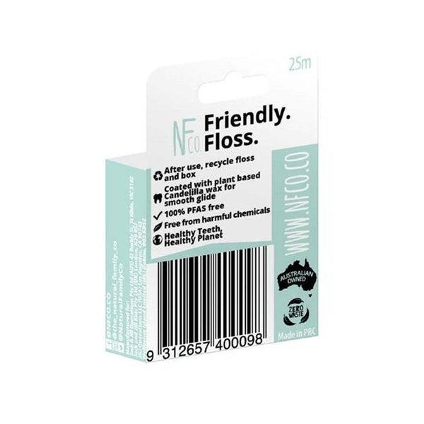 The NFco. Recyclable Dental Floss - Activated Charcoal & Mint - 25m - L'Organic