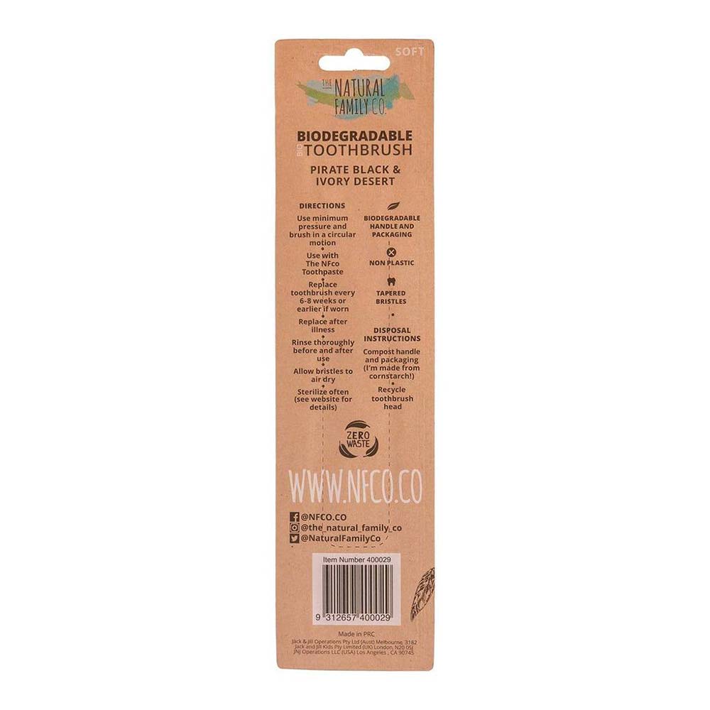The Natural Family Co. Bio Brush Twin Pack - Pirate Black & Ivory Desert - L'Organic