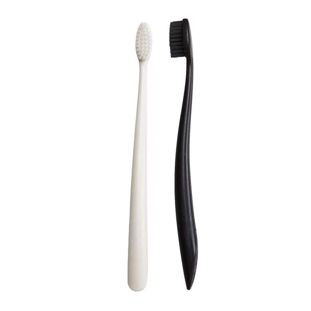 The Natural Family Co. Bio Brush Twin Pack - Pirate Black & Ivory Desert - L'Organic