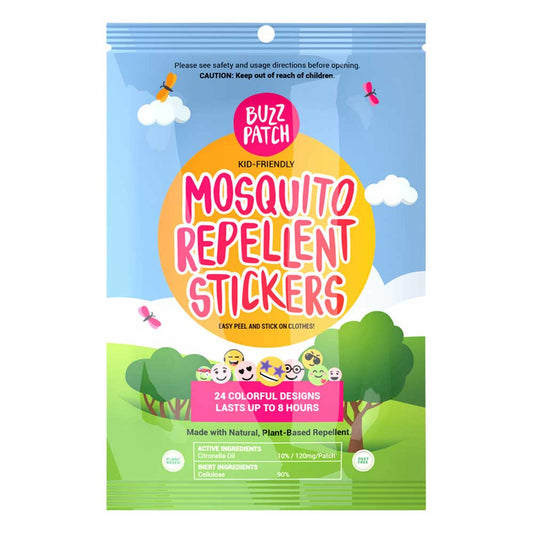 The Natural Patch Co. BuzzPatch Organic Mosquito Repellent Stickers - 24 Pack - L'Organic