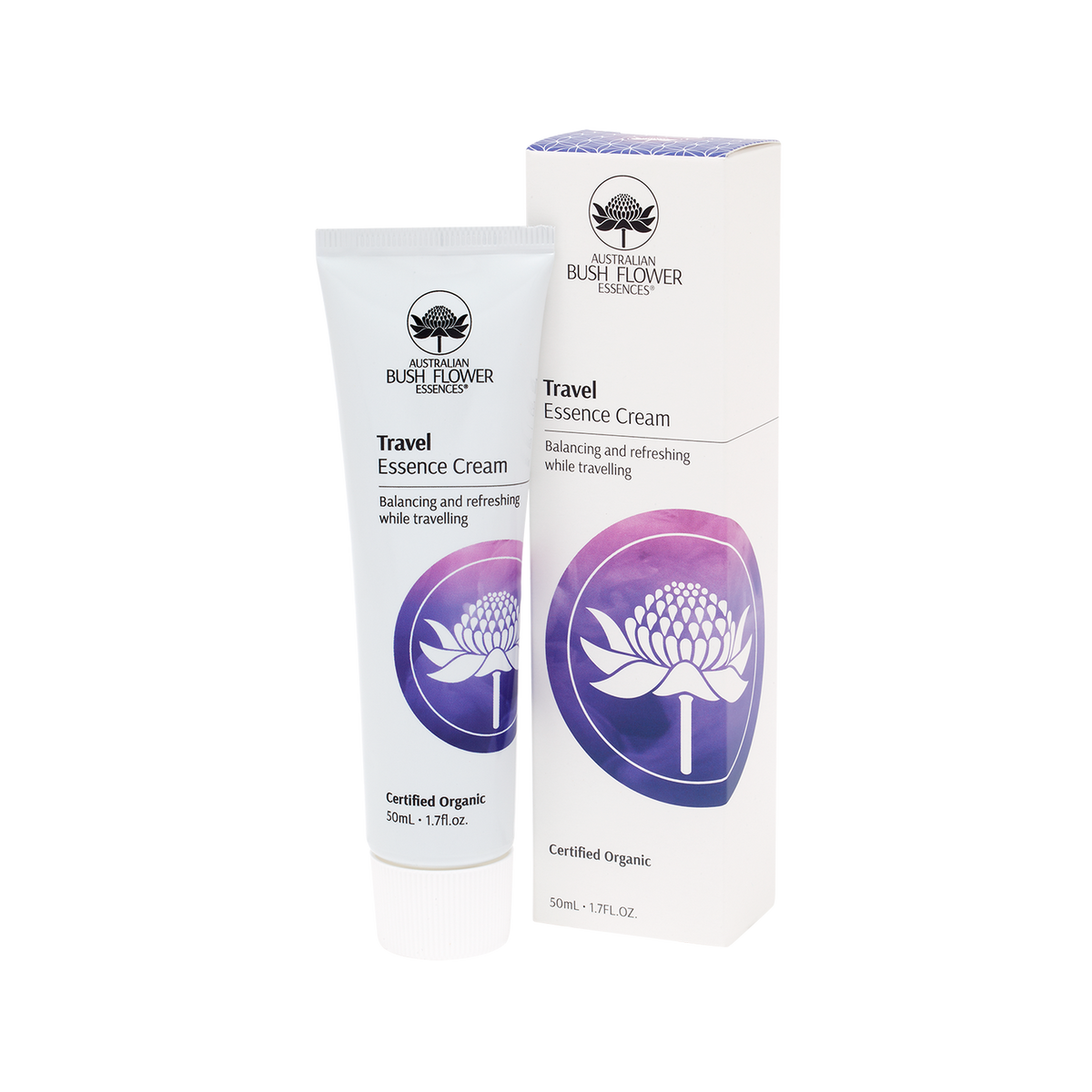 Australian Bush Flower Essences Organic Essence Cream - Travel - 50ml