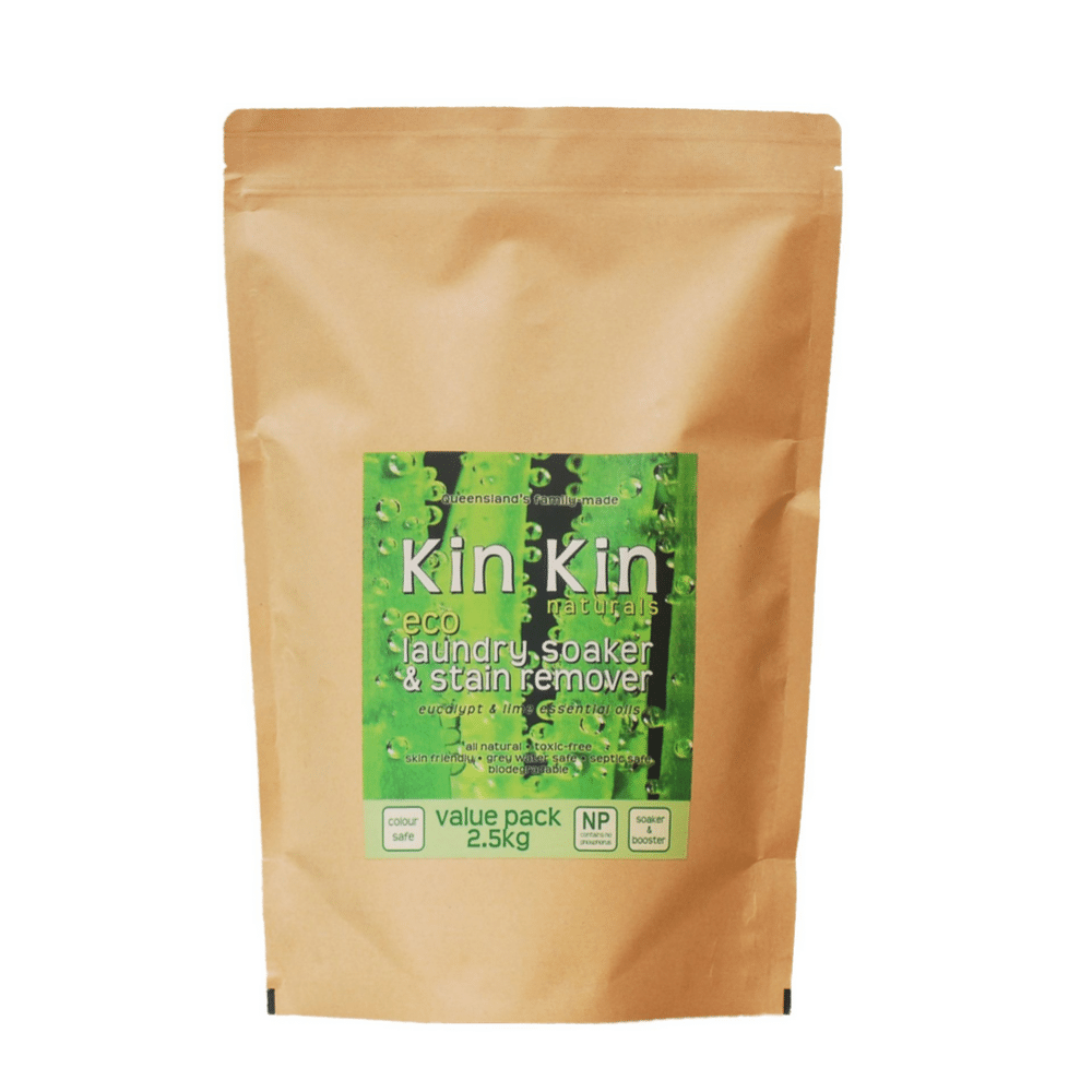 KIN KIN NATURALS Laundry Soaker & Stain Remover Lime & Eucalyptus 2.5kg - L'Organic