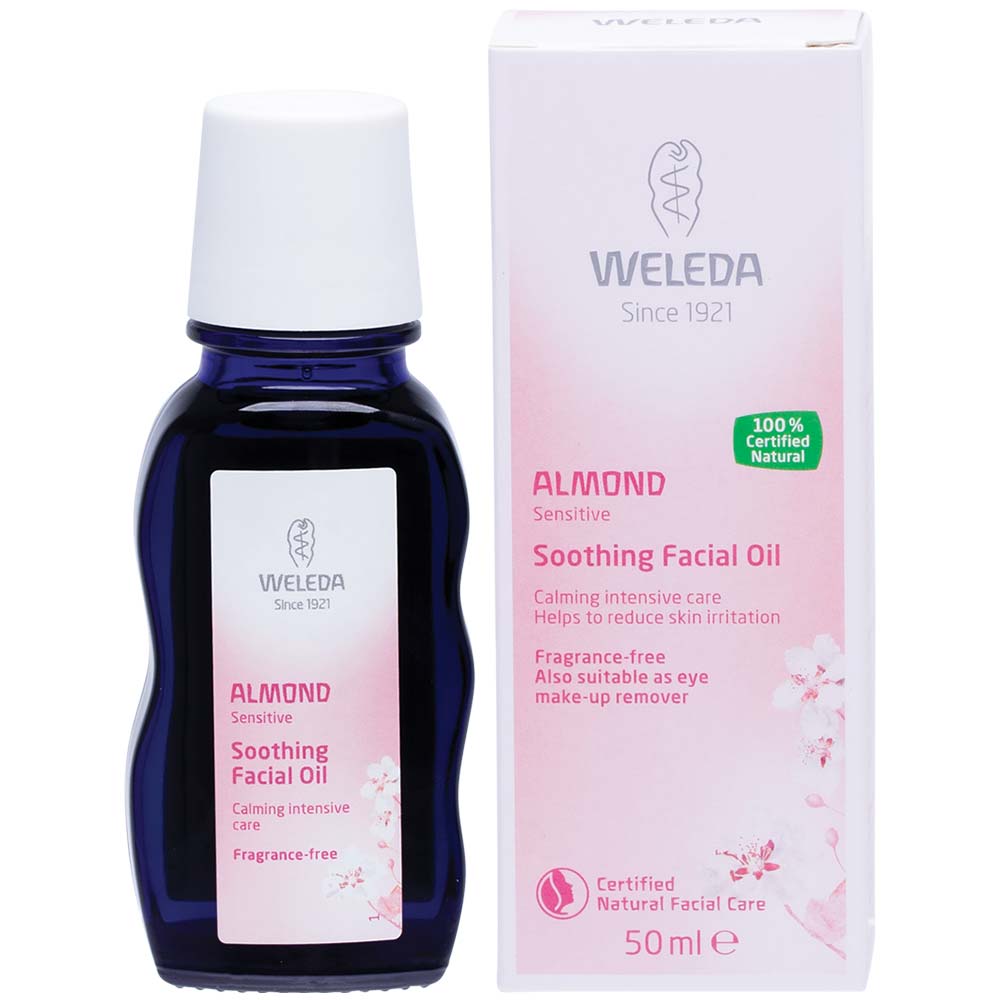 Weleda Soothing Facial Oil Almond (Sensitive) Fragrance-Free - 50ml - L'Organic