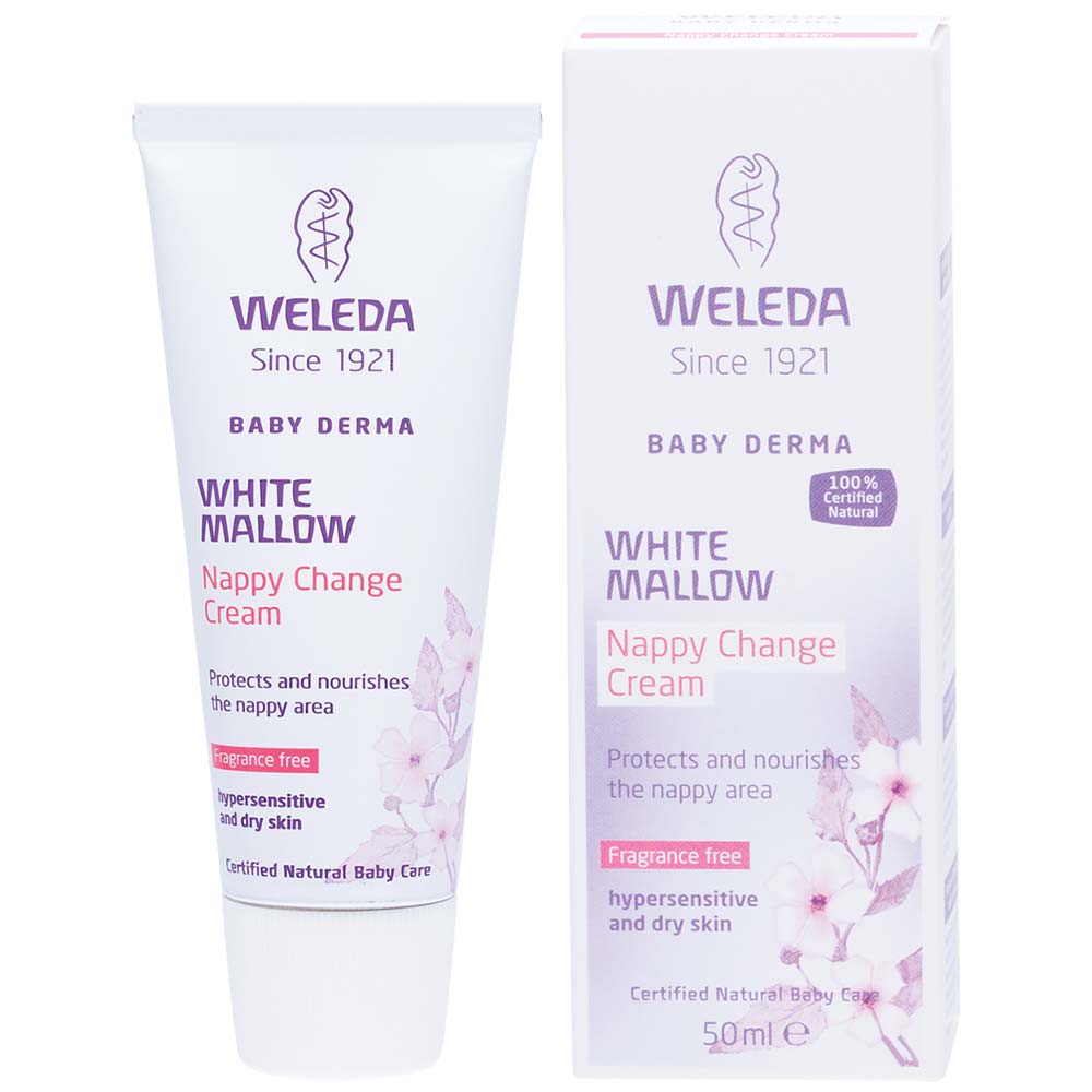 Weleda White Mallow Nappy Change Cream - 50ml - L'Organic