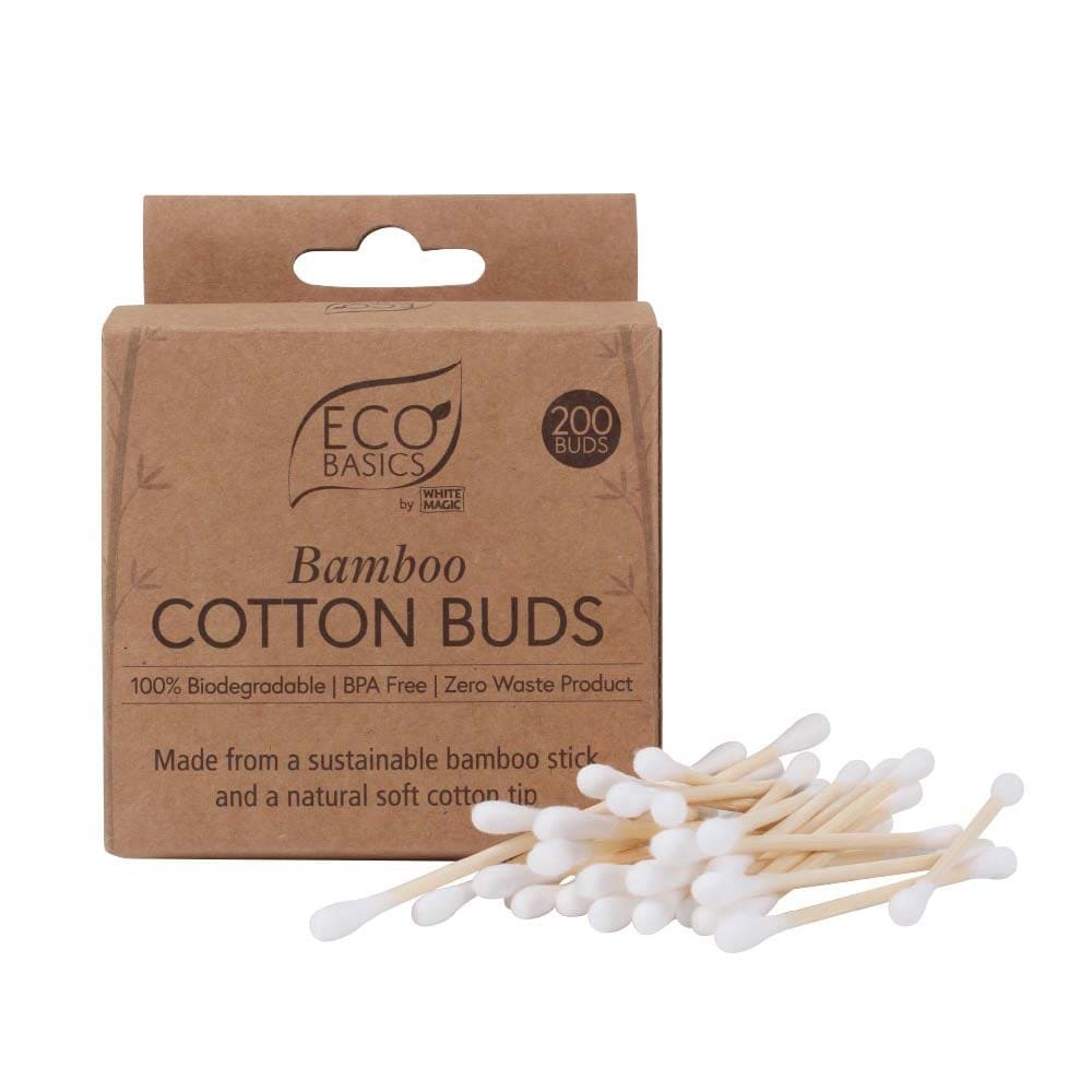 White Magic Bamboo Cotton Buds - 200 Pack - L'Organic