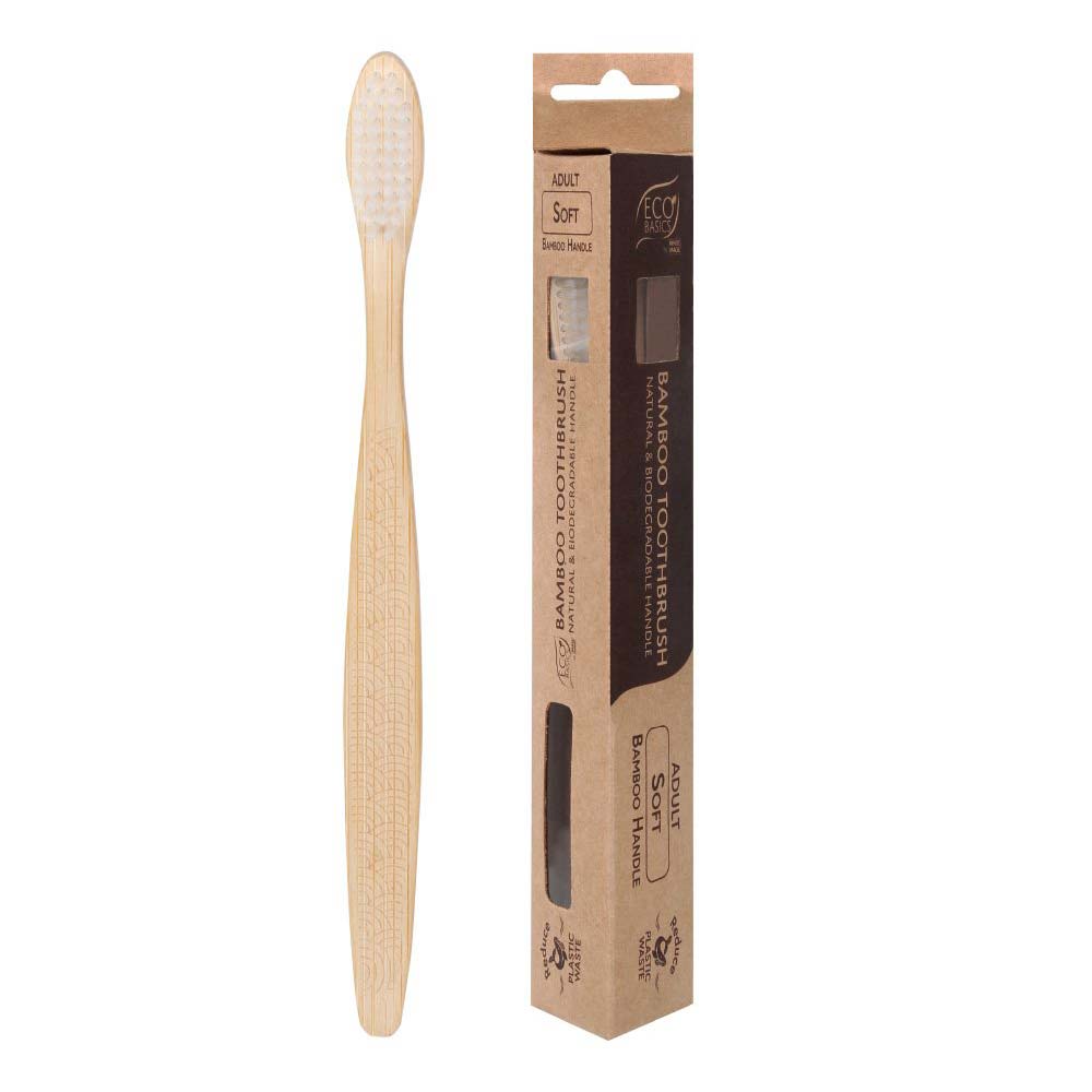 White Magic Bamboo Toothbrush - Adult - Soft Bristles - L'Organic