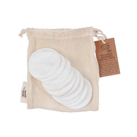 White Magic Reusable Bamboo Facial Pads - 10 Pack - L'Organic