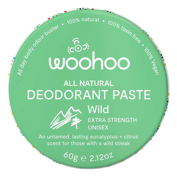 Woohoo All Natural Deodorant Paste Tin - Wild - 60g - L'Organic
