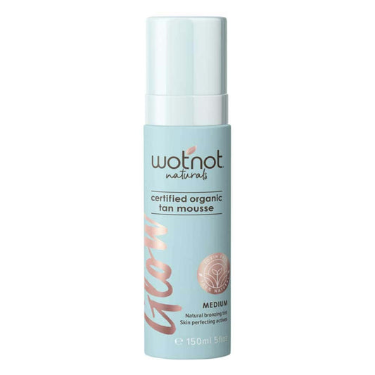 Wotnot Glow Certified Organic Tan Mousse Medium - 150ml - L'Organic
