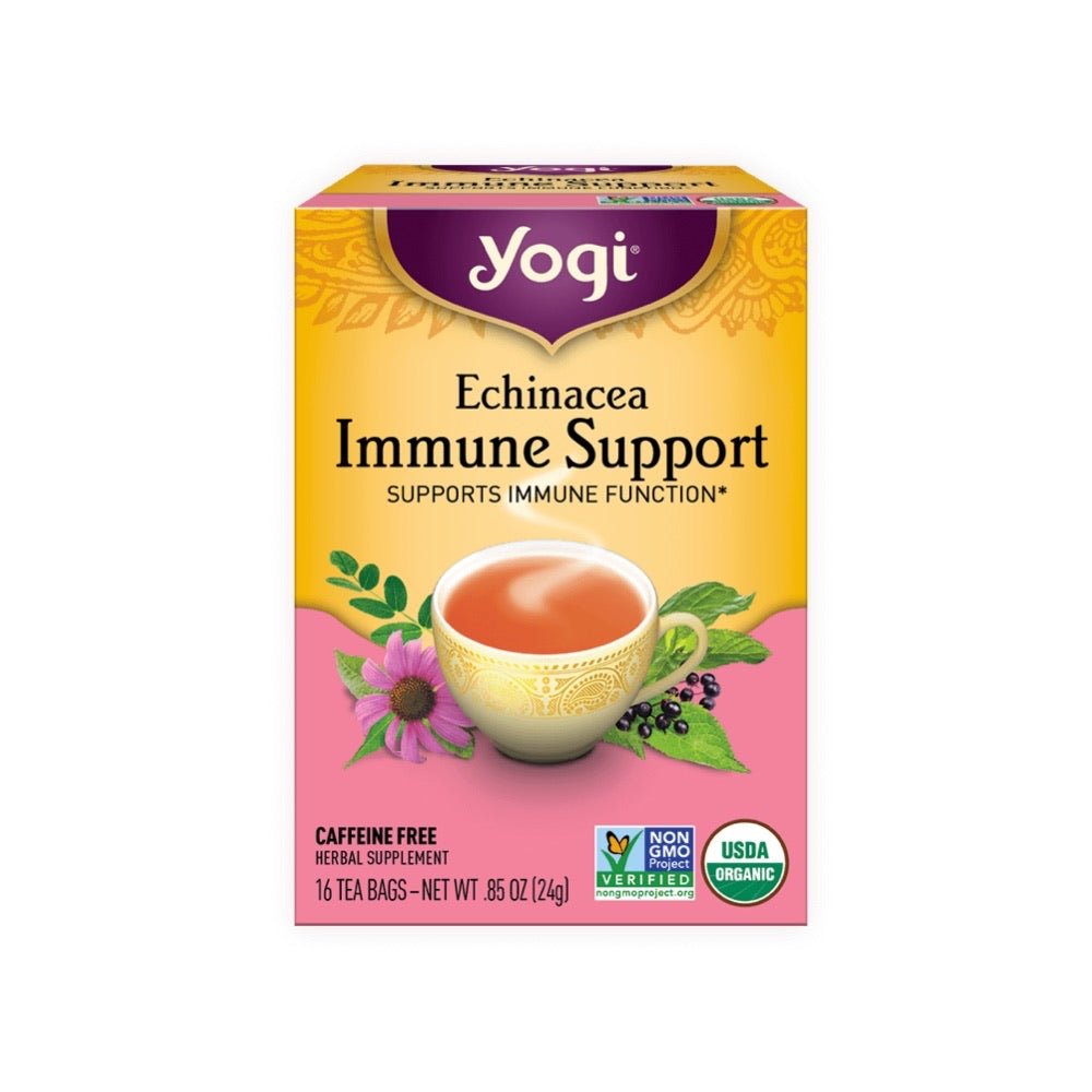 YOGI TEA Echinacea Immune Support - 16 Tea Bags - L'Organic
