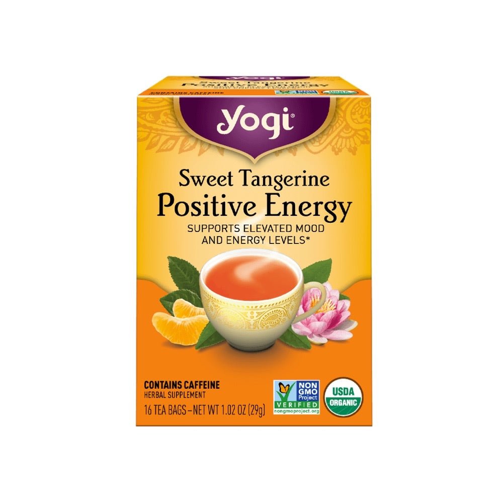 YOGI TEA Herbal Tea Bags Sweet Tangerine Positive Energy - 16 Tea Bags - L'Organic