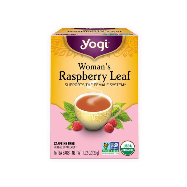 YOGI TEA Herbal Tea Bags Woman's Raspberry Leaf - 16 Tea Bags - L'Organic