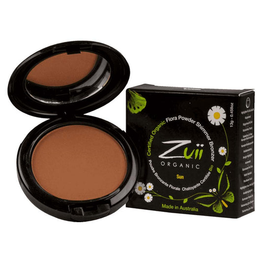 Zuii Organic Certified Organic Flora Powder Shimmer Bronzer - 13g - L'Organic