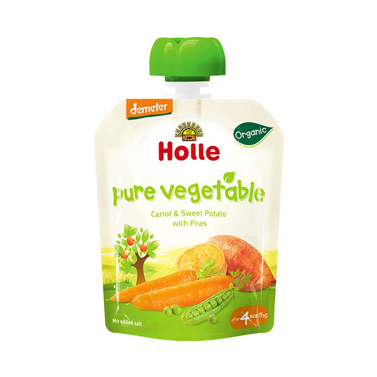 Holle Organic Pouch Carrot & Sweet Potato with Peas