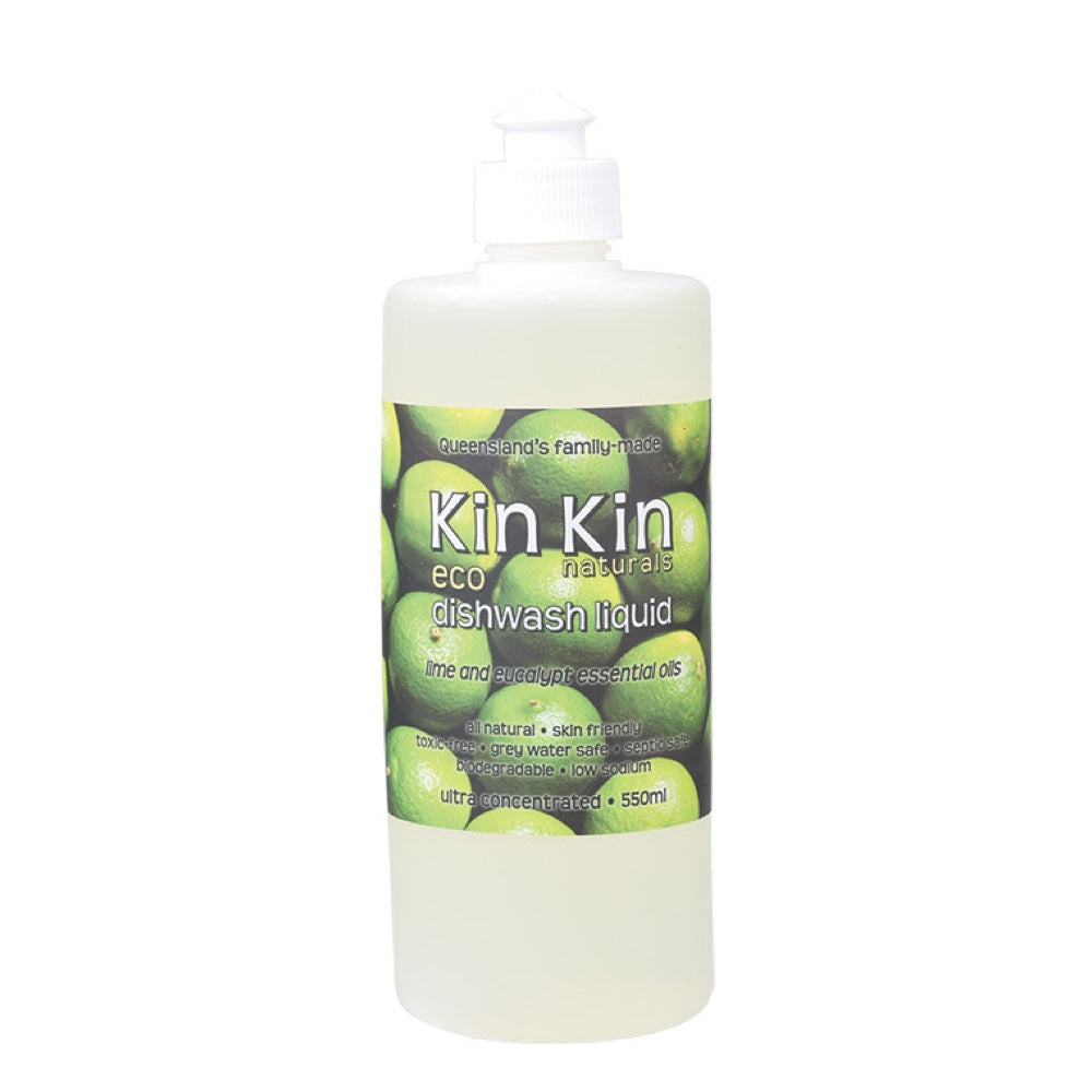 KIN KIN NATURALS Lime & Eucalypt Organic Dishwash Liquid 1050ml - L'Organic