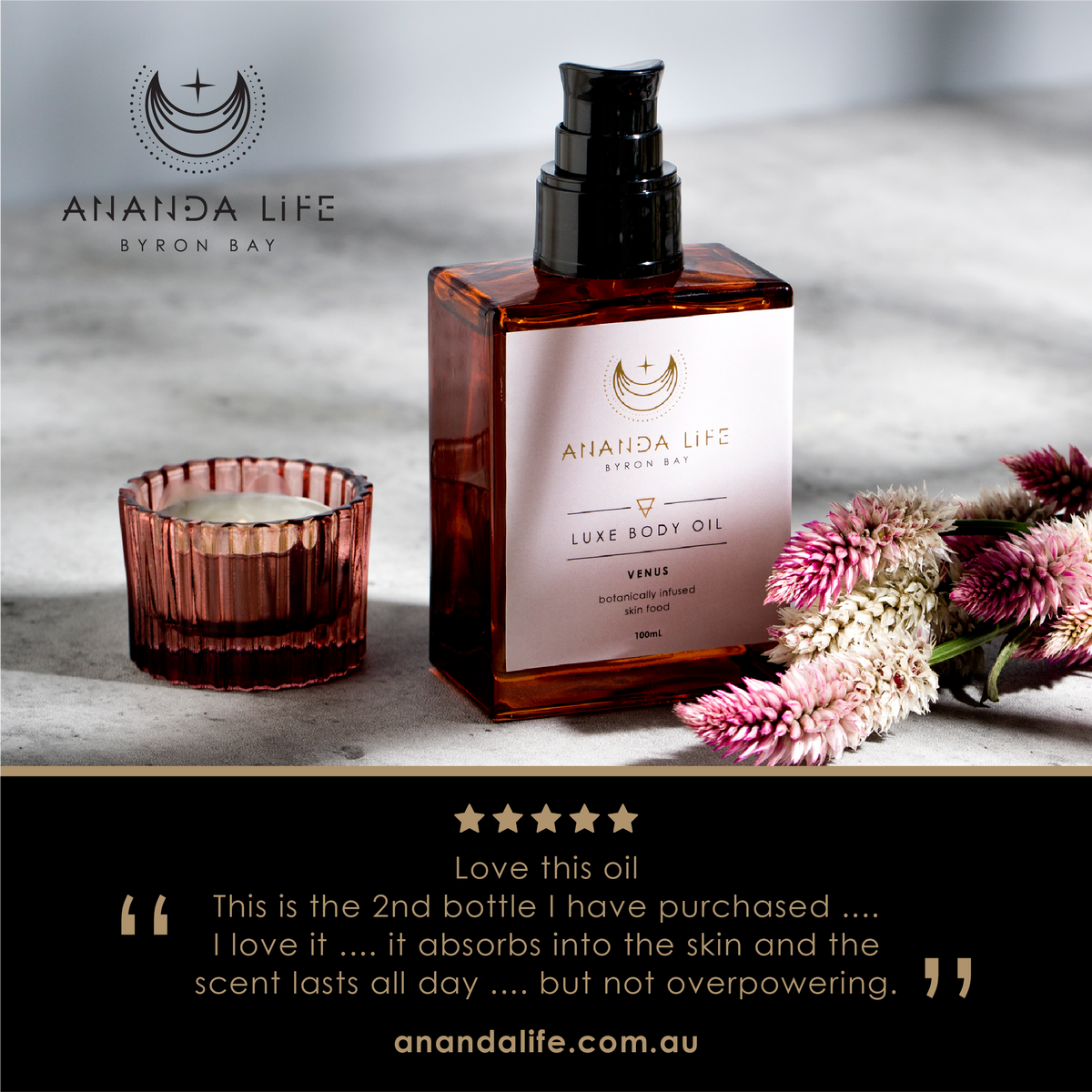 Ananda Life Luxe Body Oil - VENUS - 100ml