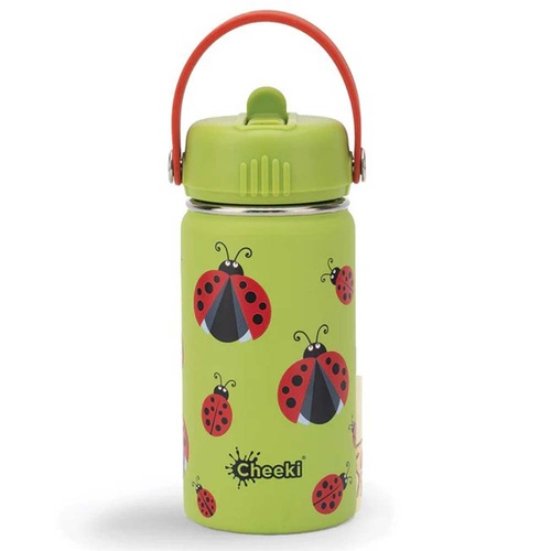 Cheeki Insulated Kids Water Bottle Ladybug - 400ml | L'Organic Australia