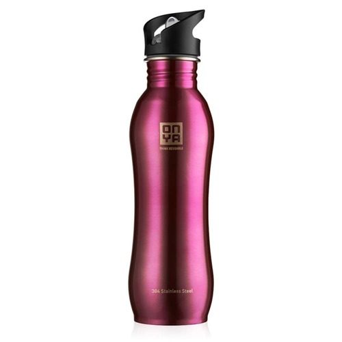 H2Onya Stainless Steel Bottle - Pink - 750ml | L'Organic Australia