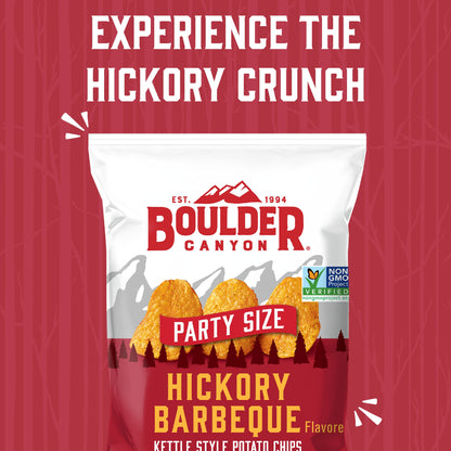 Boulder Canyon Hickory BBQ Kettle Potato Chips - 142g