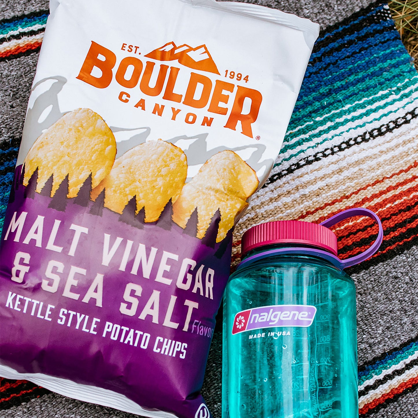 Boulder Canyon Malt Vinegar & Sea Salt Kettle Potato Chips - 142g
