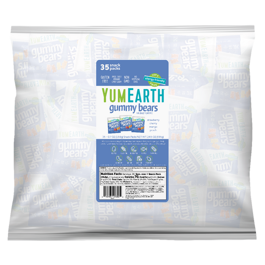 Yumearth Organic Gummy Bears - 35 Snack Pack Refill Bag - L'Organic