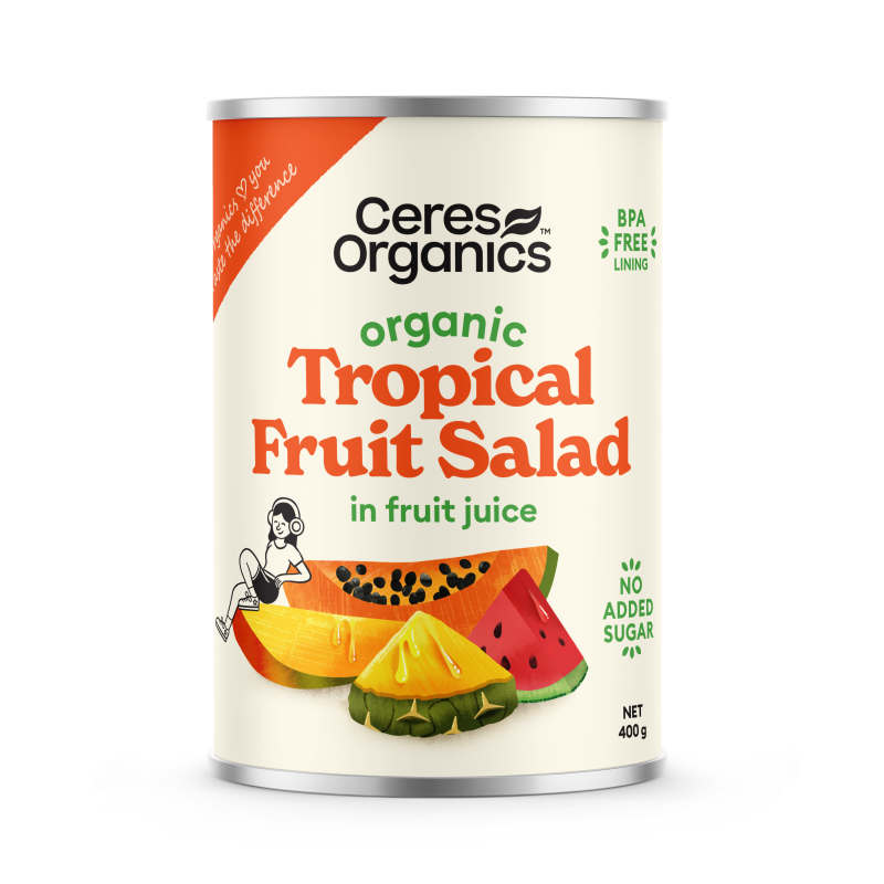 Ceres Organics Tropical Fruit Salad in Fruit Juice - 400g