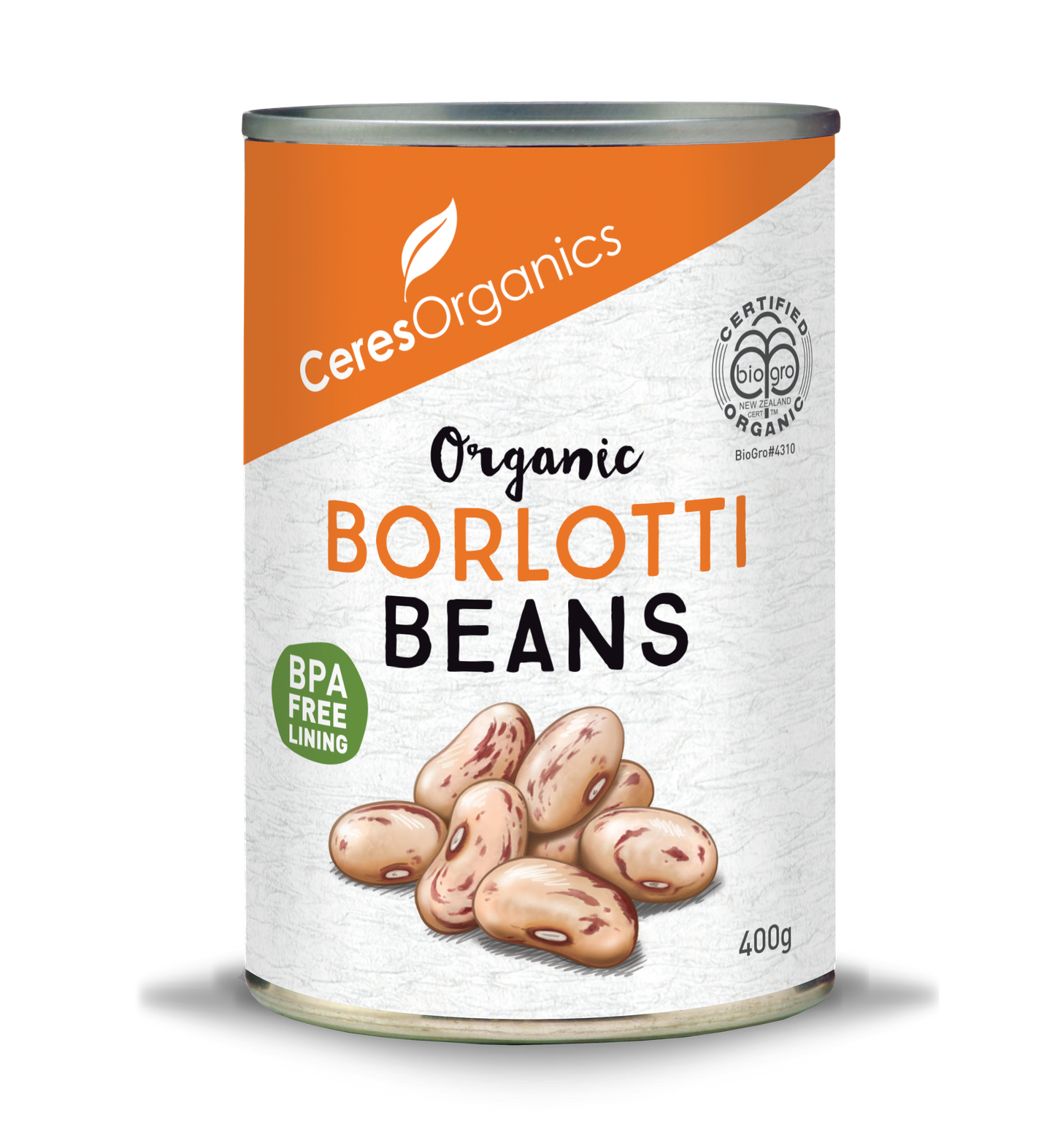 Ceres Organics Borlotti Beans - 400g