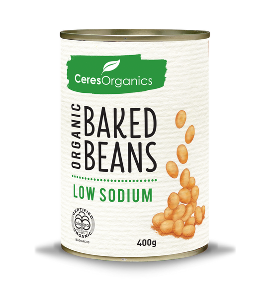 Ceres Organics Baked Beans, Low Sodium - 400g