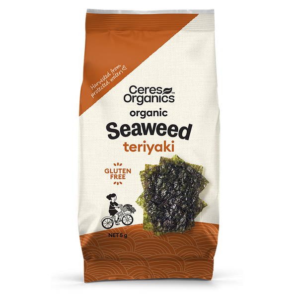 Ceres Organics Seaweed Snack Teriyaki - 5g - L'Organic