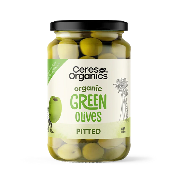 Ceres Organics Green Olives Pitted - 315g - L'Organic