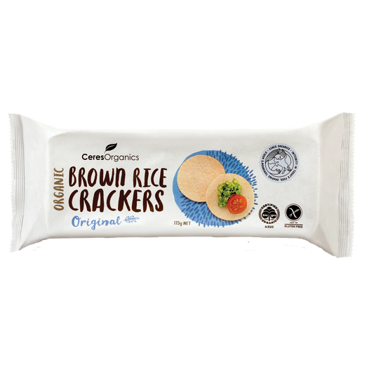 Ceres Organics Brown Rice Crackers Original - 115g - L'Organic