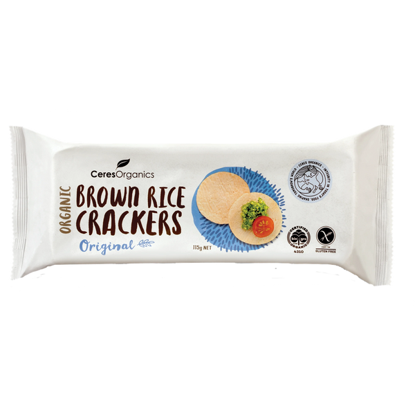 Ceres Organics Brown Rice Crackers Original - 115g - L'Organic