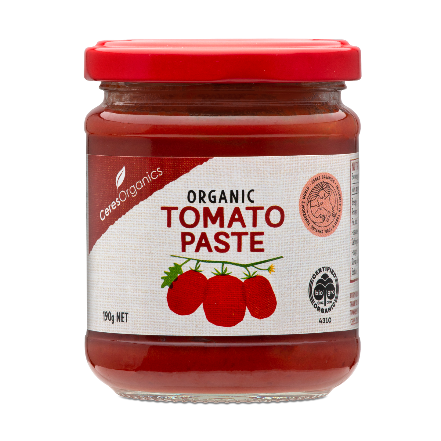 Ceres Organics Tomato Paste - 190g
