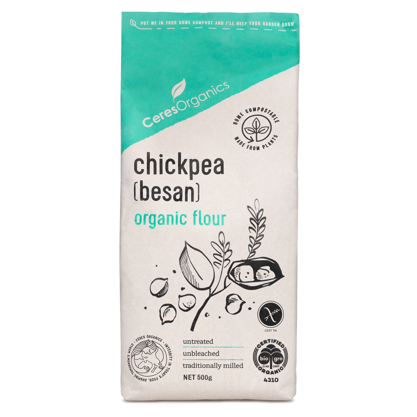 Ceres Organics Chickpea (Besan) Flour - 500g