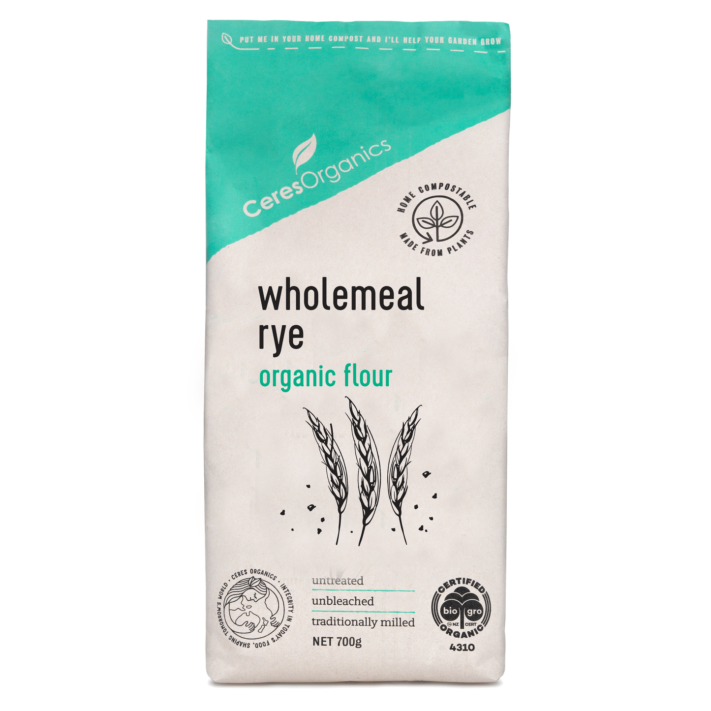 Ceres Organics Rye Flour - 600g