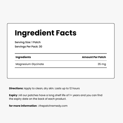 The Patch Remedy Wellness Patches - Magnesium - 30 Patches