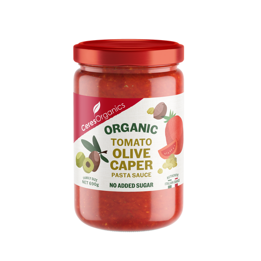 Ceres Organics Tomato, Olive, Caper Pasta Sauce - 690g