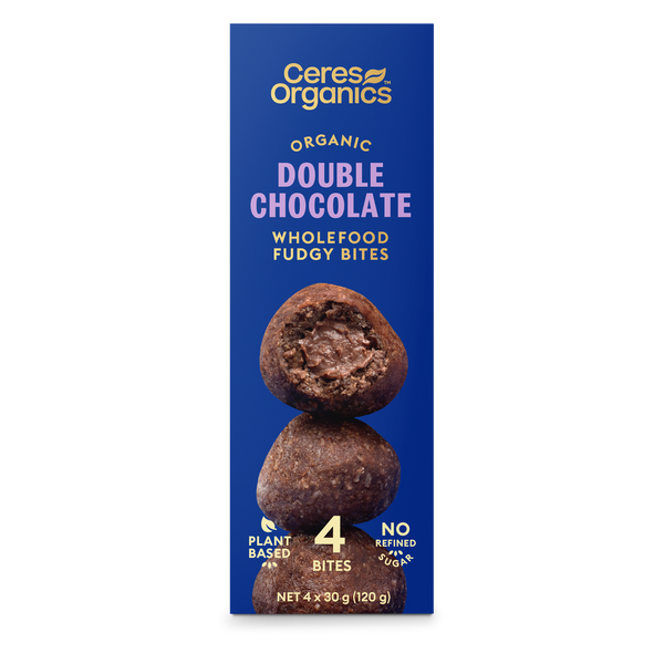 Ceres Organics Wholefood Fudgy Bites Double Chocolate - 120g - L'Organic