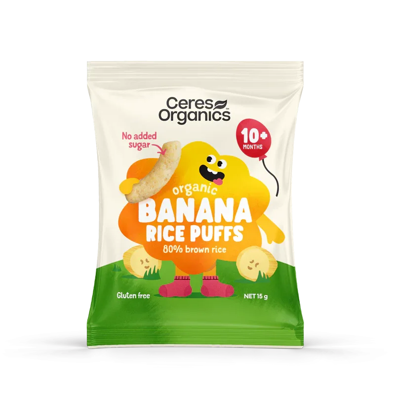 Ceres Organics Baby Rice Puffs Banana - 15g - L'Organic