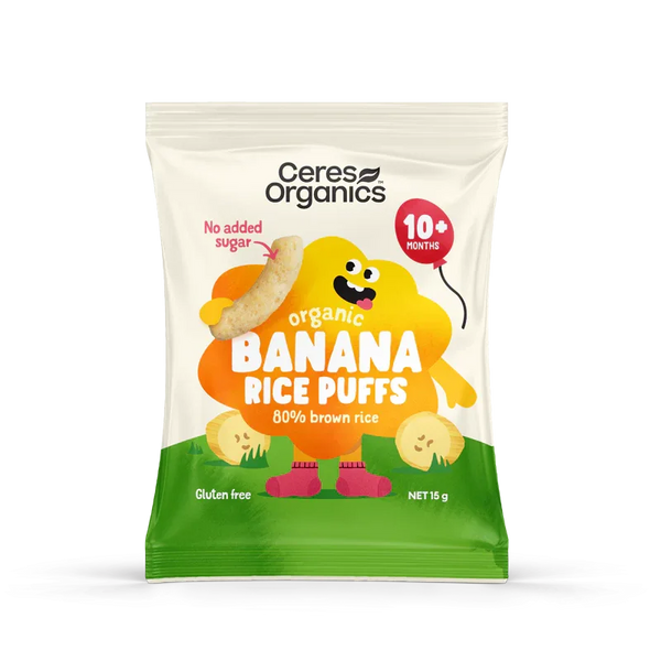 Ceres Organics Baby Rice Puffs Banana - 15g - L'Organic