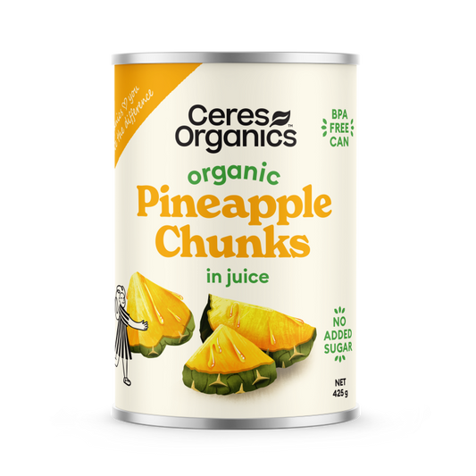 Ceres Organics Pineapple Chunks in juice - 425g