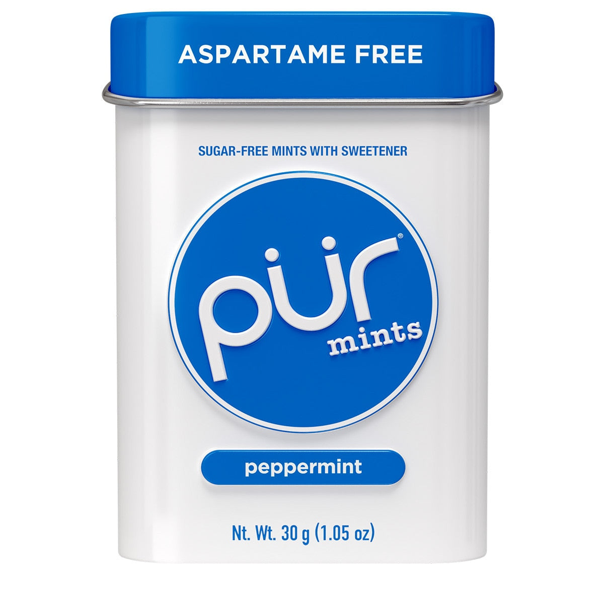 Pur Gum Peppermint Mints 30g tin - L'Organic
